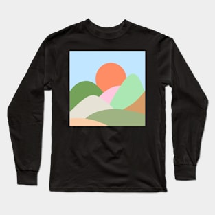 Abstract landscape Long Sleeve T-Shirt